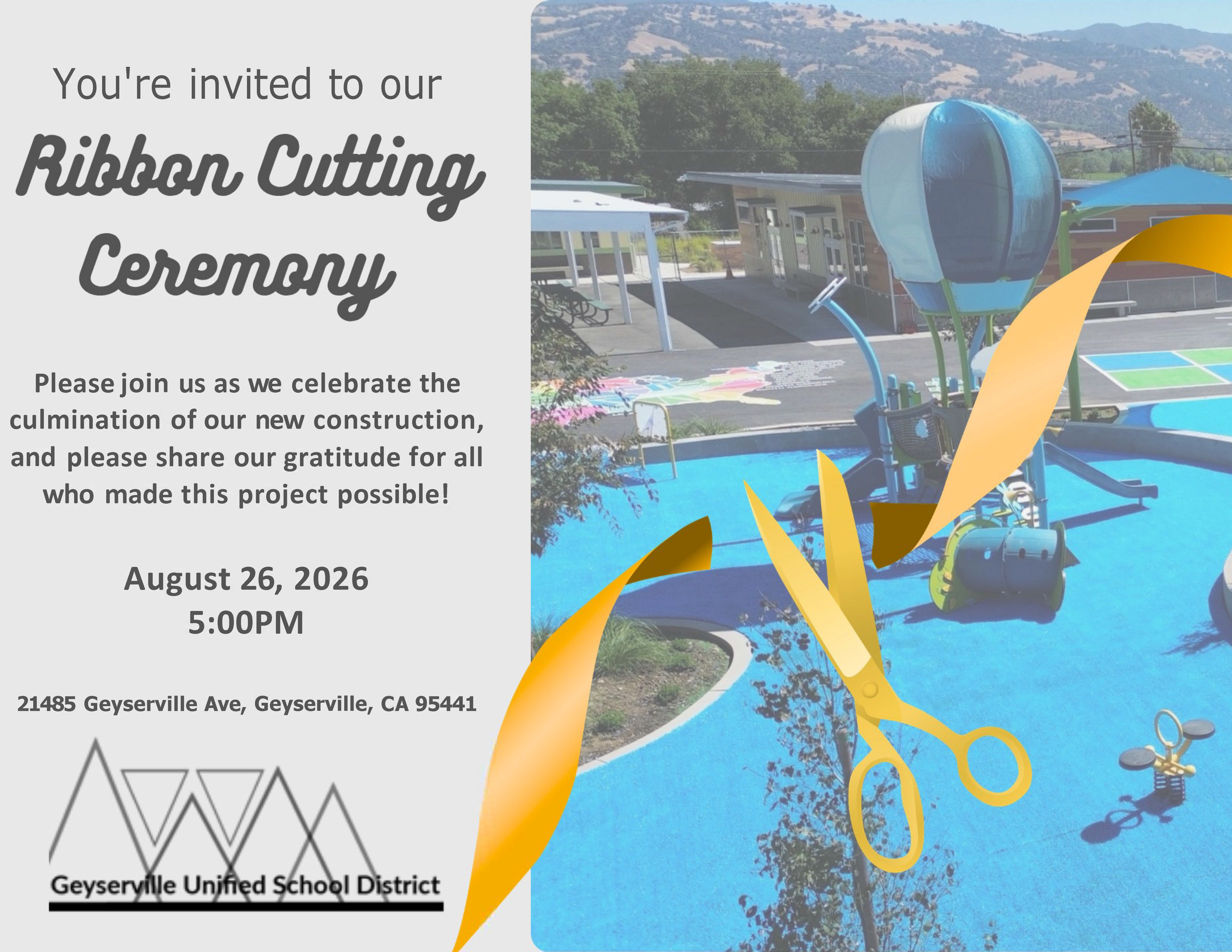 Playground Ribbon Cutting Ceremony